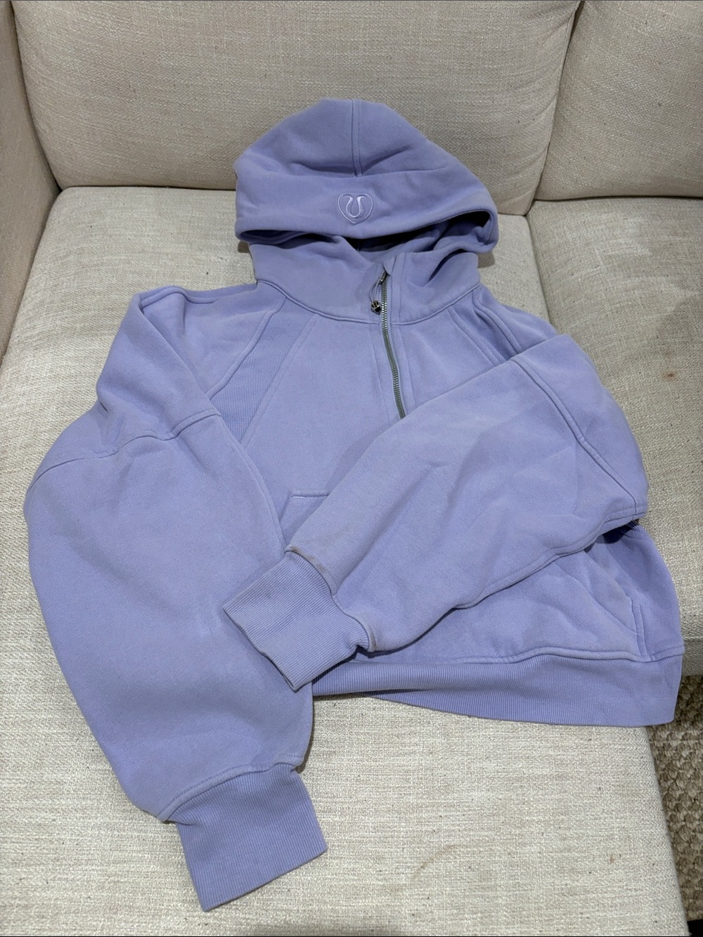 lululemon athletica Lavender/Pastel Purple Half-Zip Hoodie
